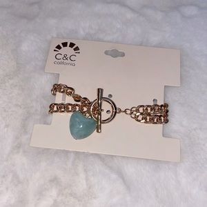 Heart Shaped Stone Bracelet